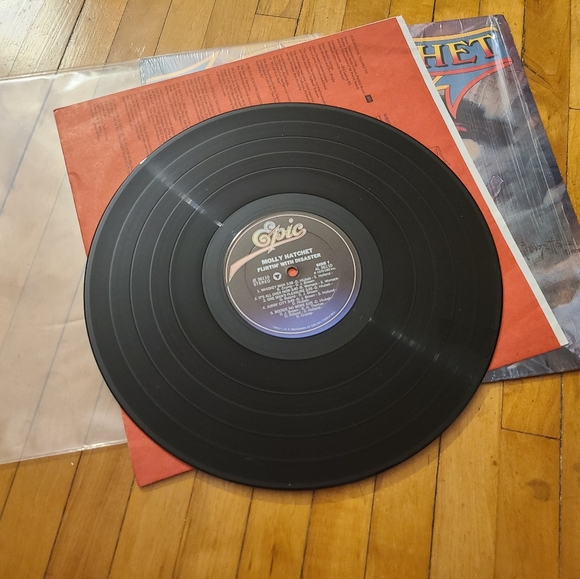 Molly Hatchet Flirtin With Disater vintage vinyl record pristine condition - Picture 4 of 9